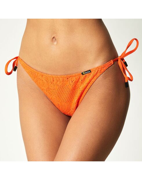 Slip bikini arancioni Kanoa con laccetti