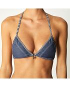 Haut de Maillot triangle Pranadda bleu marine