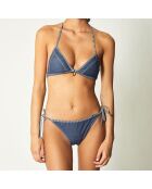 Haut de Maillot triangle Pranadda bleu marine