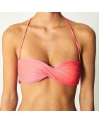 Haut de Maillot bandeau Iokina rose/orange