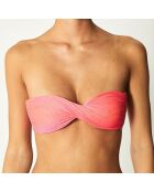Haut de Maillot bandeau Iokina rose/orange