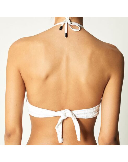 Witte Bandeau-bikinitop van Kanoa