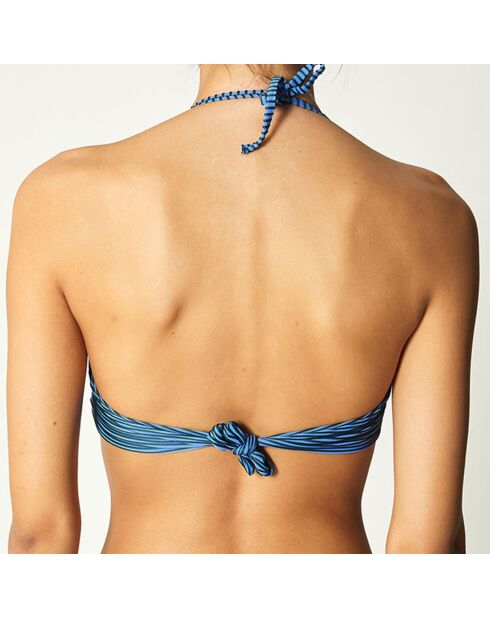 Haut de Maillot bandeau Iokina bleu