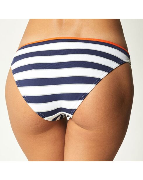Bas de Maillot Salena bleu marine/blanc/orange
