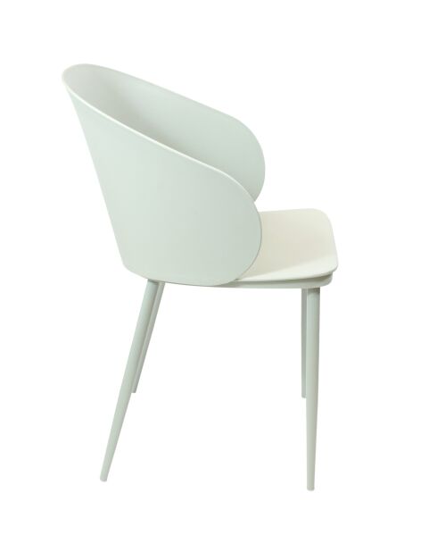 4 Chaises Alison vertes - 55.5x80.5x55 cm