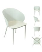 4 Chaises Alison vertes - 55.5x80.5x55 cm