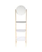 Etagère avec miroir Copenhague blanche - 43x163x36 cm