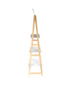 Etagère avec miroir Copenhague blanche - 43x163x36 cm