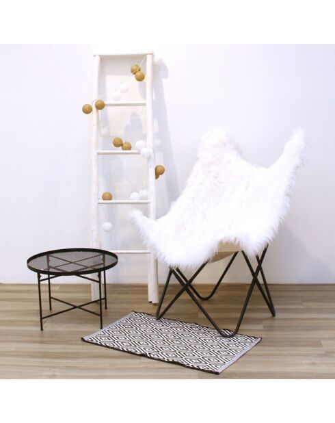 Guirlande Eucla à piles blanc/beige pailleté - 3.45 m