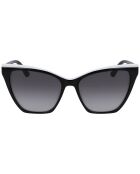 Lunettes de soleil Femme noir/blanc