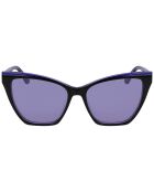 Lunettes de soleil Femme noir/violet