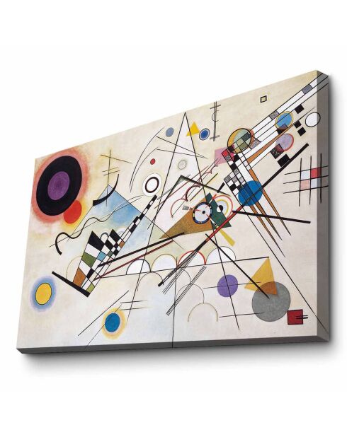 Tableau décoratif reproduction Vasili Kandinsky multicolore - 45x70 cm
