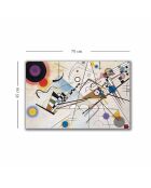 Tableau décoratif reproduction Vasili Kandinsky multicolore - 45x70 cm