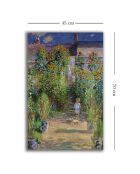 Riproduzione pittorica decorativa di Claude Monet multicolore - 45x70 cm