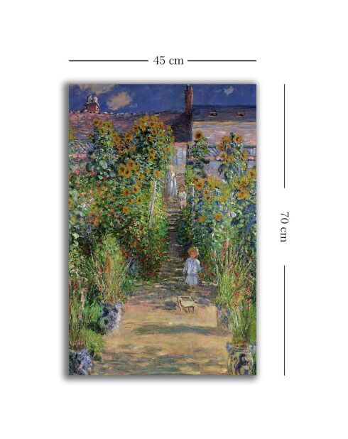 Tableau décoratif reproduction Claude Monet multicolore - 45x70 cm