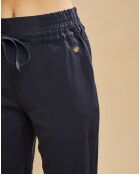 Pantalon élastiqué confortable marine