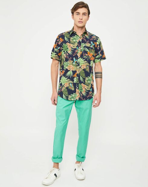 Pantalon chino slim light vert menthe