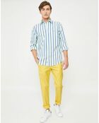 Pantalon chino slim light jaune