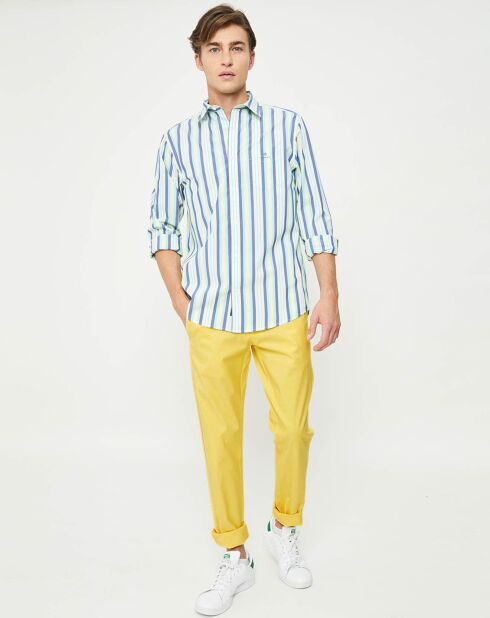 Pantalon chino slim light jaune