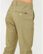 Pantalon chino slim light kaki