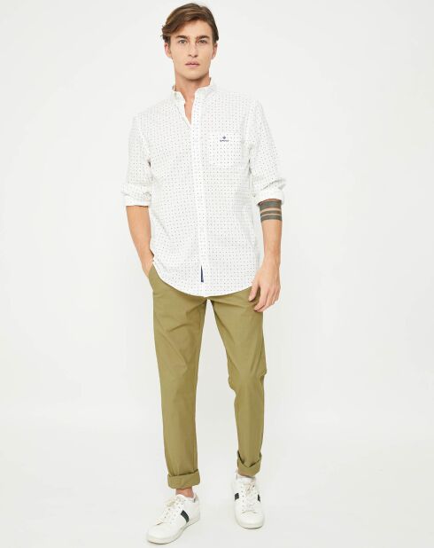 Pantalon chino slim light kaki