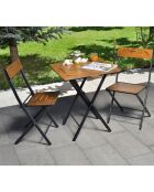 Ensemble de jardin 2 places marron