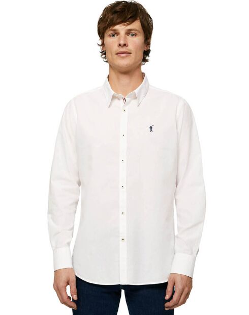 Chemise Slim Fit en Popeline Rigby blanche