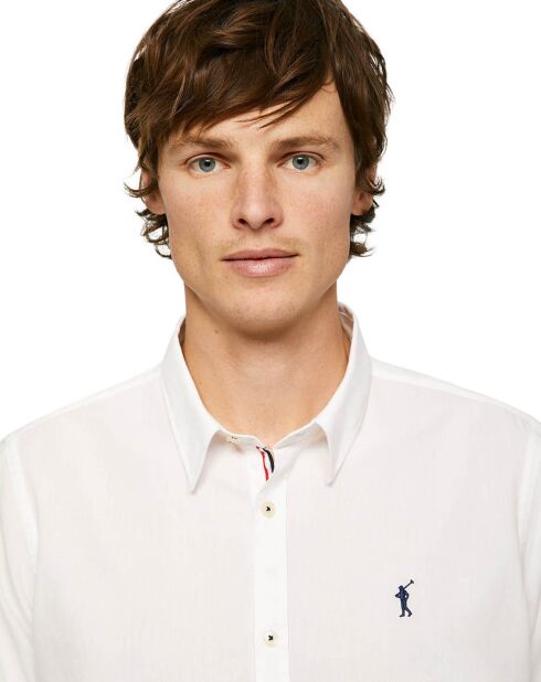 Chemise Slim Fit en Popeline Rigby blanche