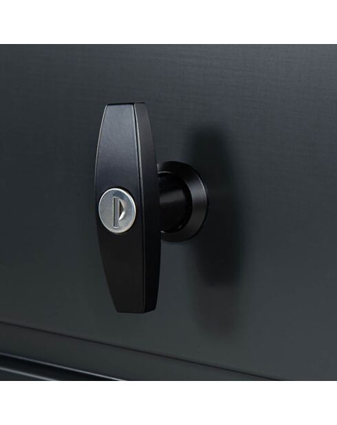 Box da giardino in metallo grigio 350L - 120x61x63 cm