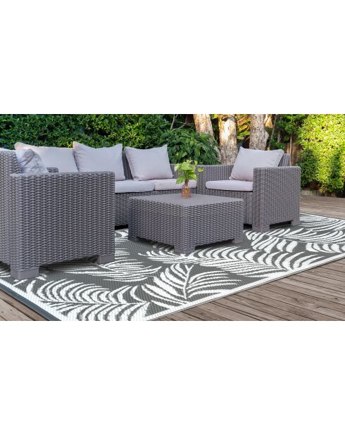 Hawai grijs vloerkleed voor buiten - 160x240 cm