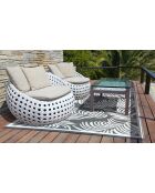 Hawai grijs vloerkleed voor buiten - 160x240 cm