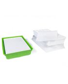 2 Kits de germination 40 godets vert/blanc - 38x24x13 cm