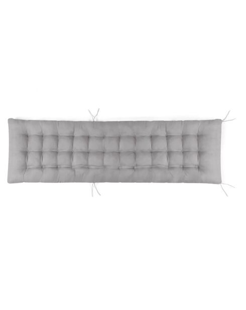 Coussin universel pour bain de soleil gris - 180x52 cm