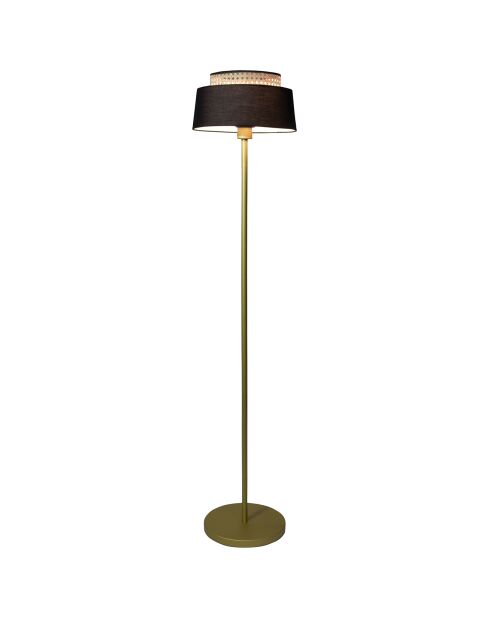 Lampadaire Avero noir/doré - D.32x150 cm