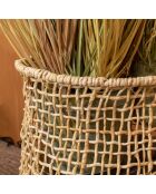 Panier/Cache-pot Fibre d'Abaca naturel - 42x42x50 cm