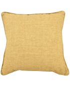 Coussin 100% Lin Nyl jaune - 40x40 cm