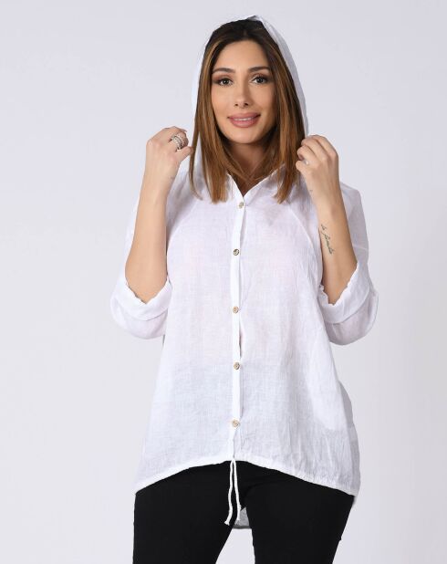Chemise 100% Lin Katie blanche
