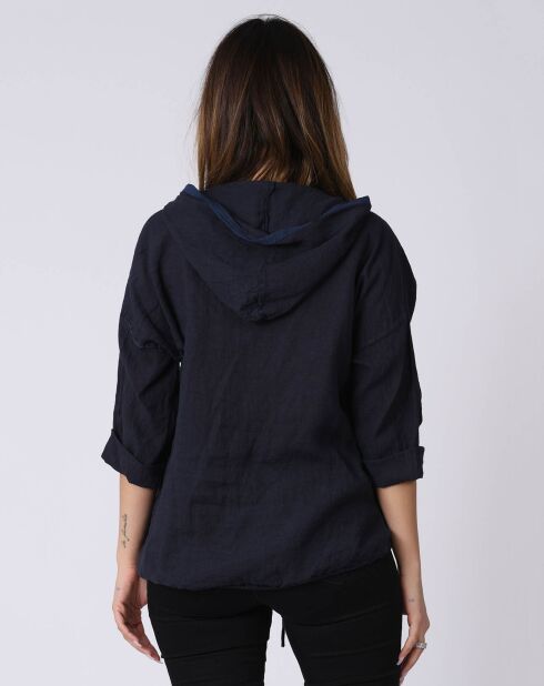 Chemise 100% Lin Katie marine