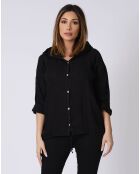 Chemise 100% Lin Katie noire