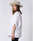 Blouse 100% Lin Kely bleue