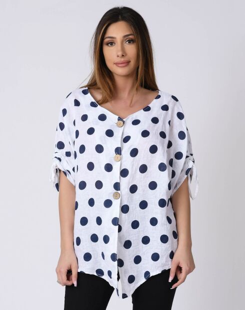 Chemise 100% Lin Lara blanche