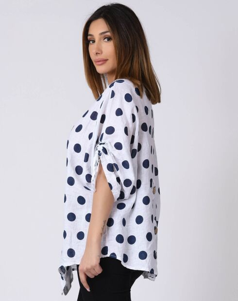Chemise 100% Lin Lara blanche