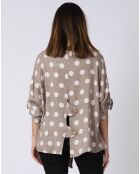 Chemise 100% Lin Lara taupe