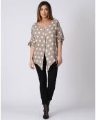 Chemise 100% Lin Lara taupe