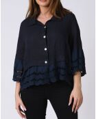 Chemise 100% Lin Lise marine