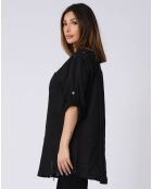 Chemise 100% Lin Lila noire