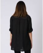Chemise 100% Lin Lila noire