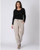Pantalon 100% Lin Kaylen beige