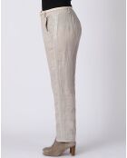 Pantalon 100% Lin Kaylen beige