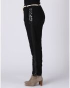 Pantalon 100% Lin Kaylen noir